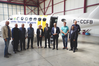 The customers celebrated the handover together with Aerodata AG in Braunschweig.