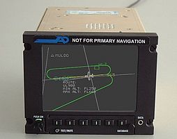 Aerodata Cockpit Information Display mit installierter AeroMap-Anwendung