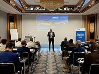Dr. Nils Robbe, Director of Marketing & Sales at Aerodata, led through the event.