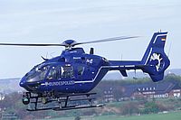 Überwachungshubschrauber vom Typ Eurocopter 135 der Deutschen Bundespolizei