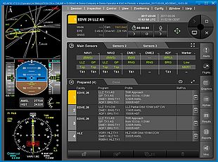 Hauptansicht der AeroFIS-Software mit Fluglisten-Anzeige
