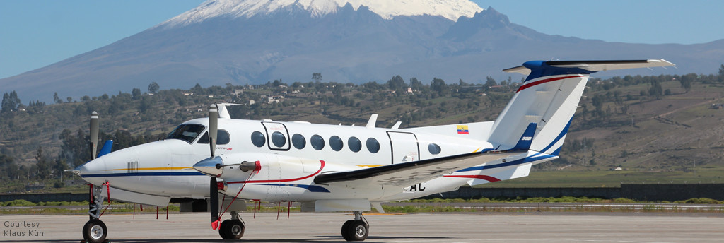 Flugvermessungsflugzeug vom Typ King Air 350 für DGAC in Ecuador
