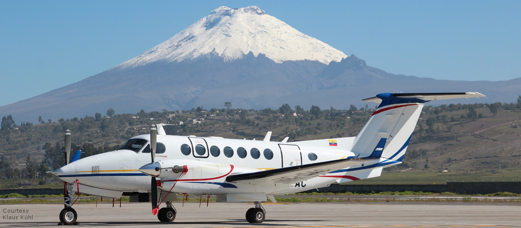 Flugvermessungsflugzeug vom Typ King Air 350 für DGAC in Ecuador