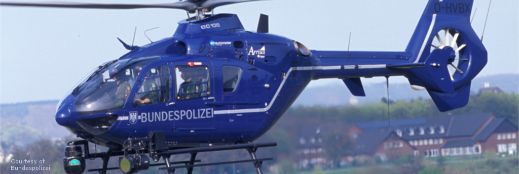 Surveillance Helicopter of type Eurocopter 135 for the German Federal Police